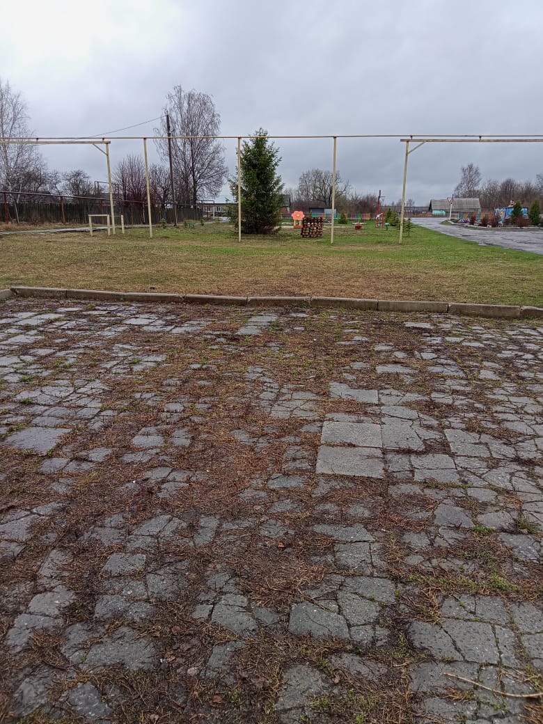 обустройство спортивной площадки в д. Прилесье Узловского района Тульской области