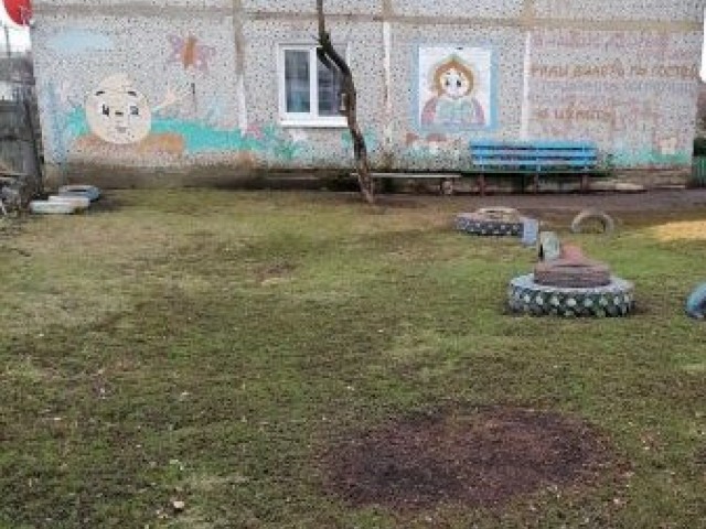 Обустройство детской игровой площадки в п. Самарский, улица Гурова, Куркинский район