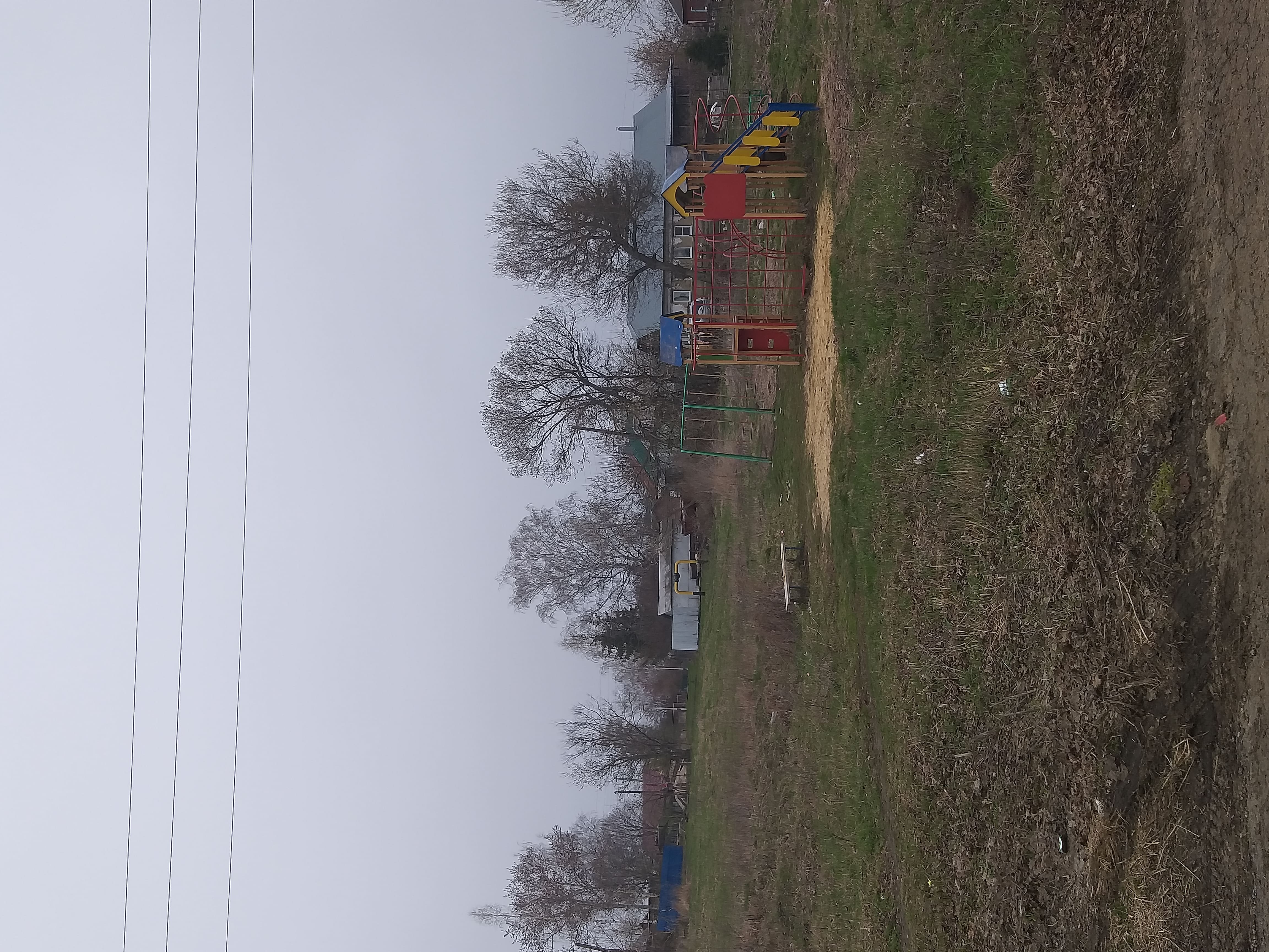 Обустройство детской игровой площадки село Новое село, Киреевского района, Тульской области.