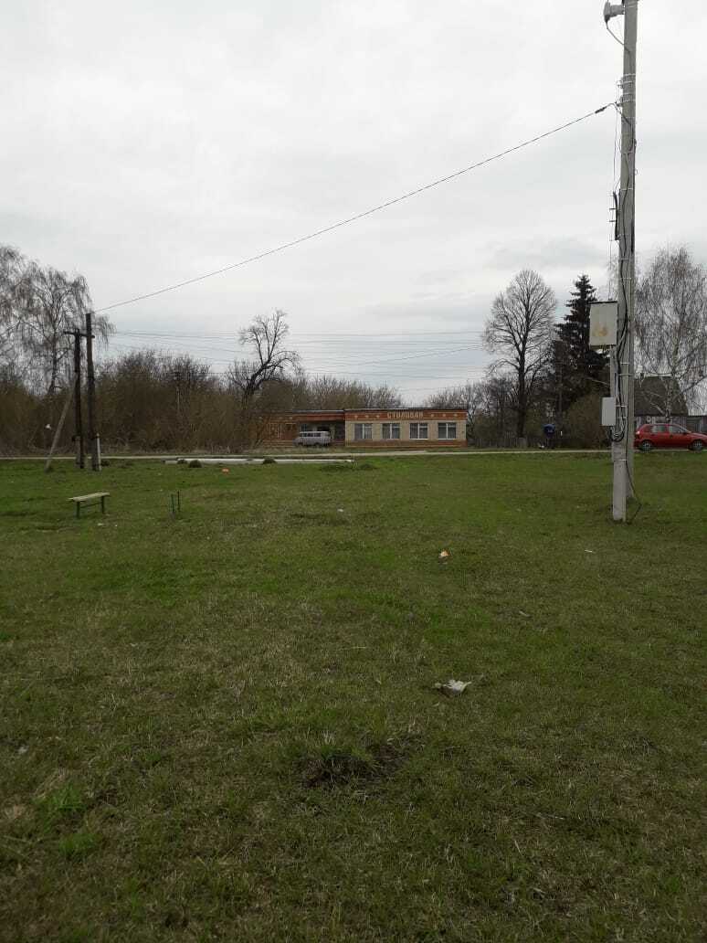 Обустройство спортивной площадки в деревне Московская Слобода, напротив д.89