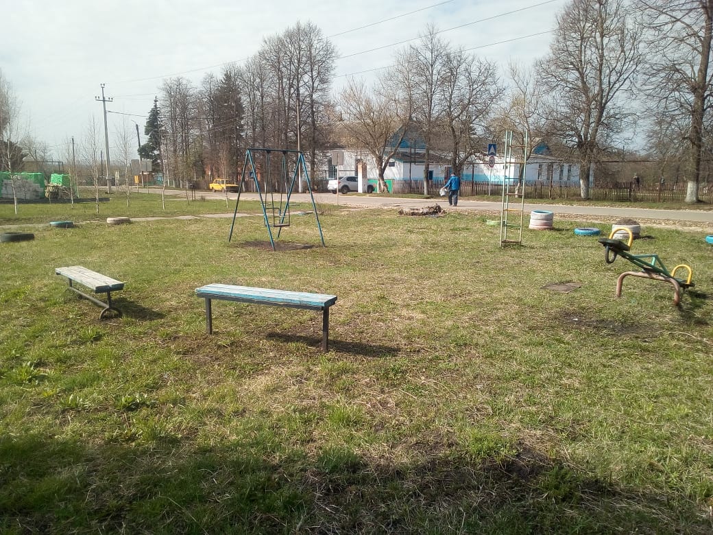 Обустройство спортивной площадки в селе Краснополье Кимовского района Тульской Области.