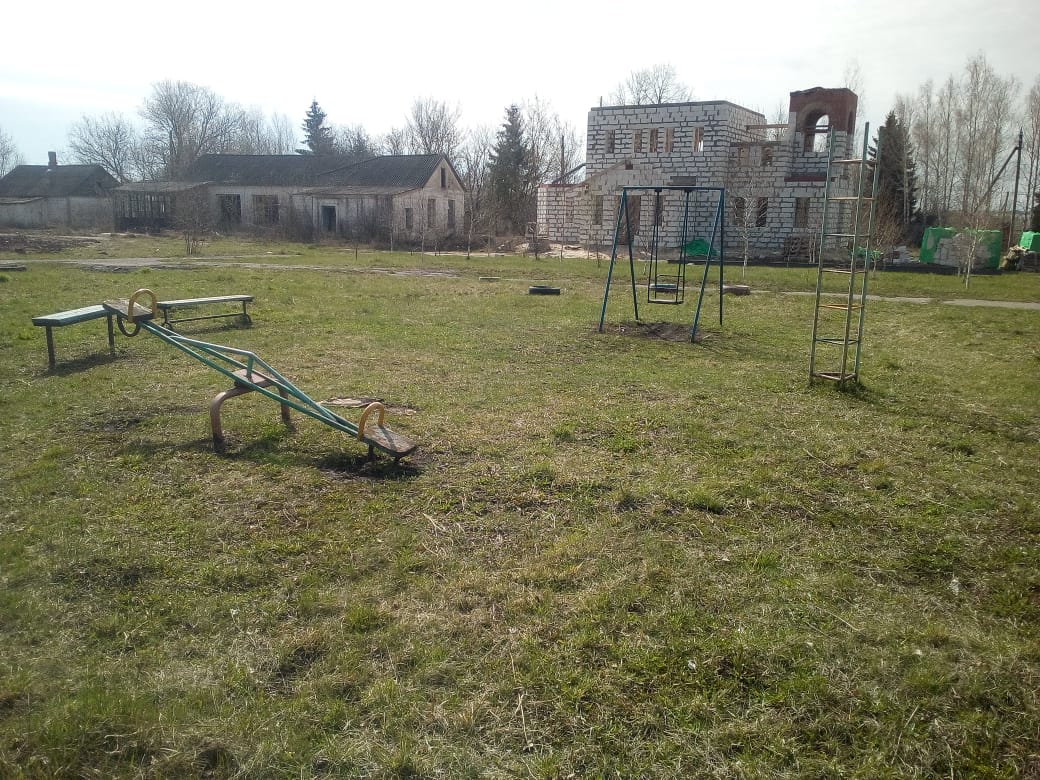 Обустройство спортивной площадки в селе Краснополье Кимовского района Тульской Области.