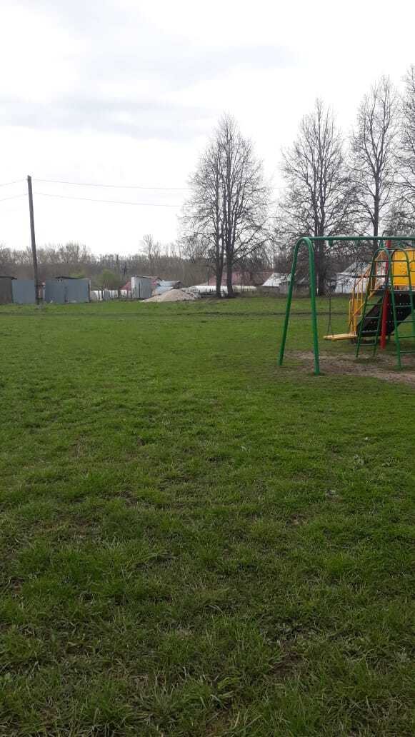 Обустройство спортивной площадки в поселке Алимкина Щекинского района в районе дома №4