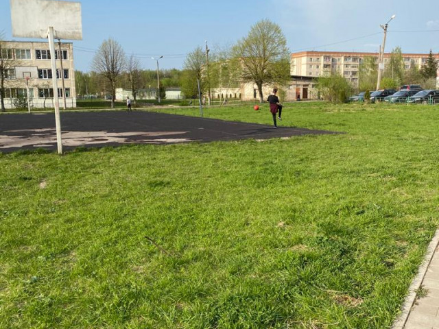 Обустройство спортивной площадки в г.Алексин, МКР "Шахтерский", сквер возле МБОУ "СОШ №2"