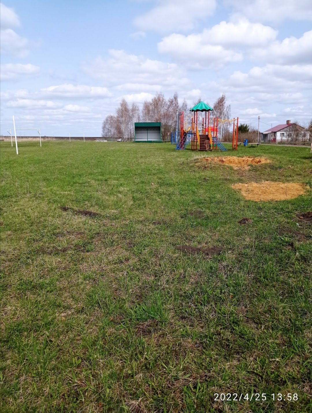 Обустройство спортивной площадки в селе Царёво Щёкинского района
