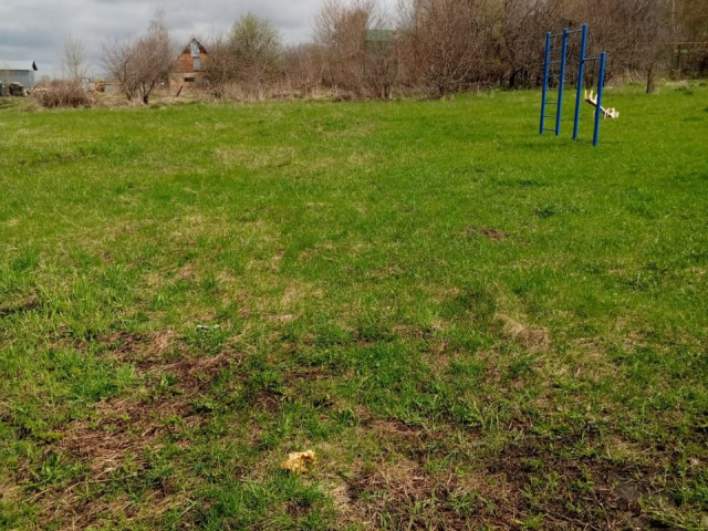 Обустройство детской игровой площадки напротив дома №82 в селе Пирогово-1 Щекинского района