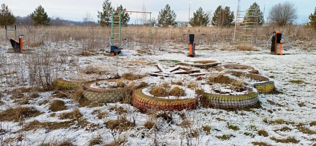 Обустройство зоны для досуга и отдыха по адресу: Плавский район, п. Горбачево, ул. Молодежная, район, д. 2