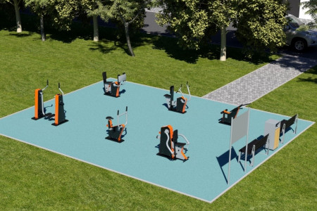 Спортивная площадка №1 (тренажеры)