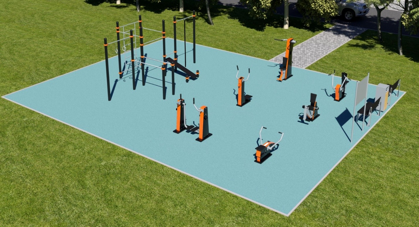 Спортивная площадка №5 (воркаут и тренажеры)