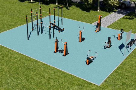 Спортивная площадка №5 (воркаут и тренажеры)