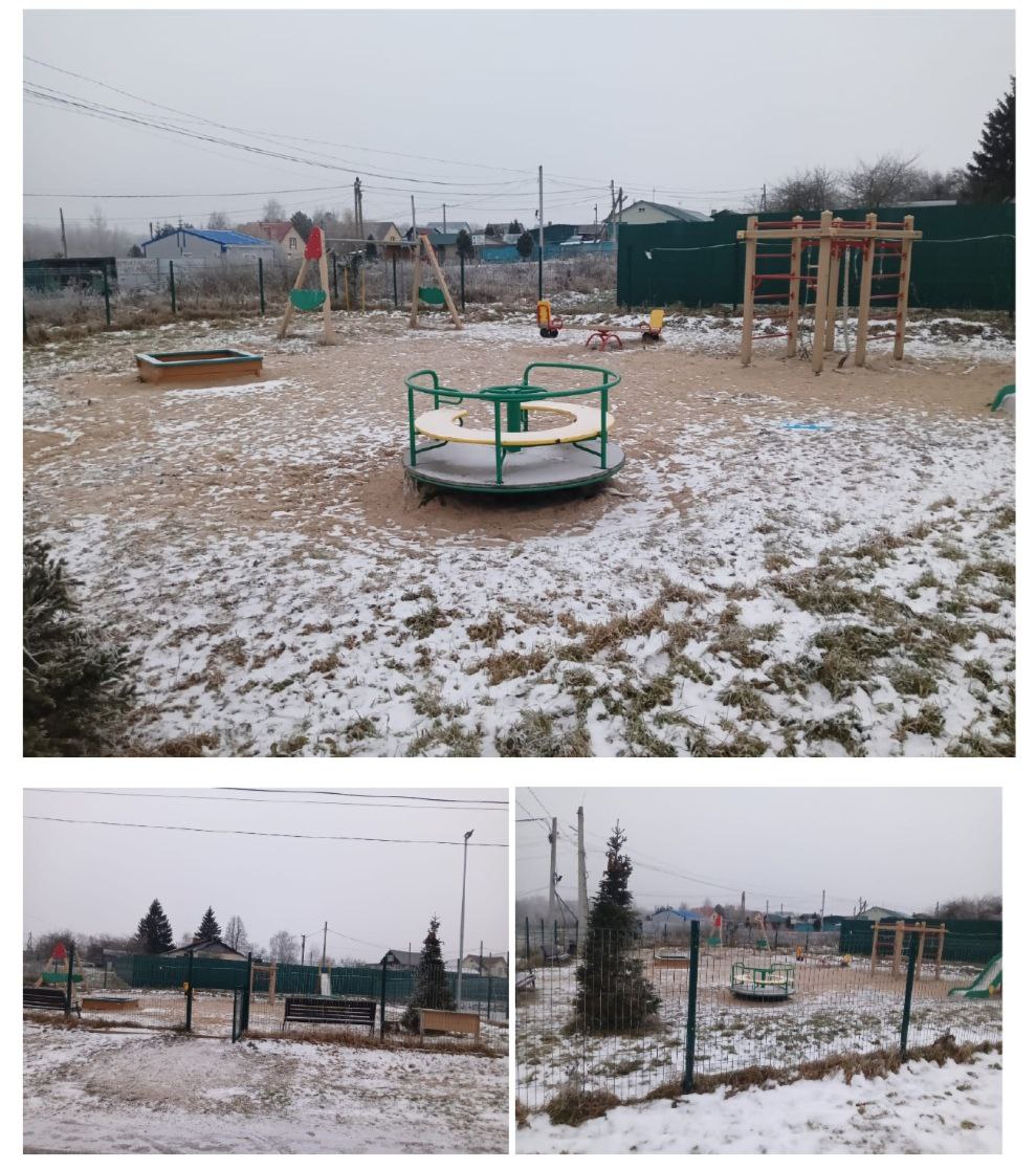Обустройство детской площадки по адресу: Заокский р-н, д.Теряево-2, Центральный переулок, уч.6-б