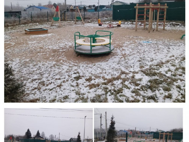 Обустройство детской площадки по адресу: Заокский р-н, д.Теряево-2, Центральный переулок, уч.6-б